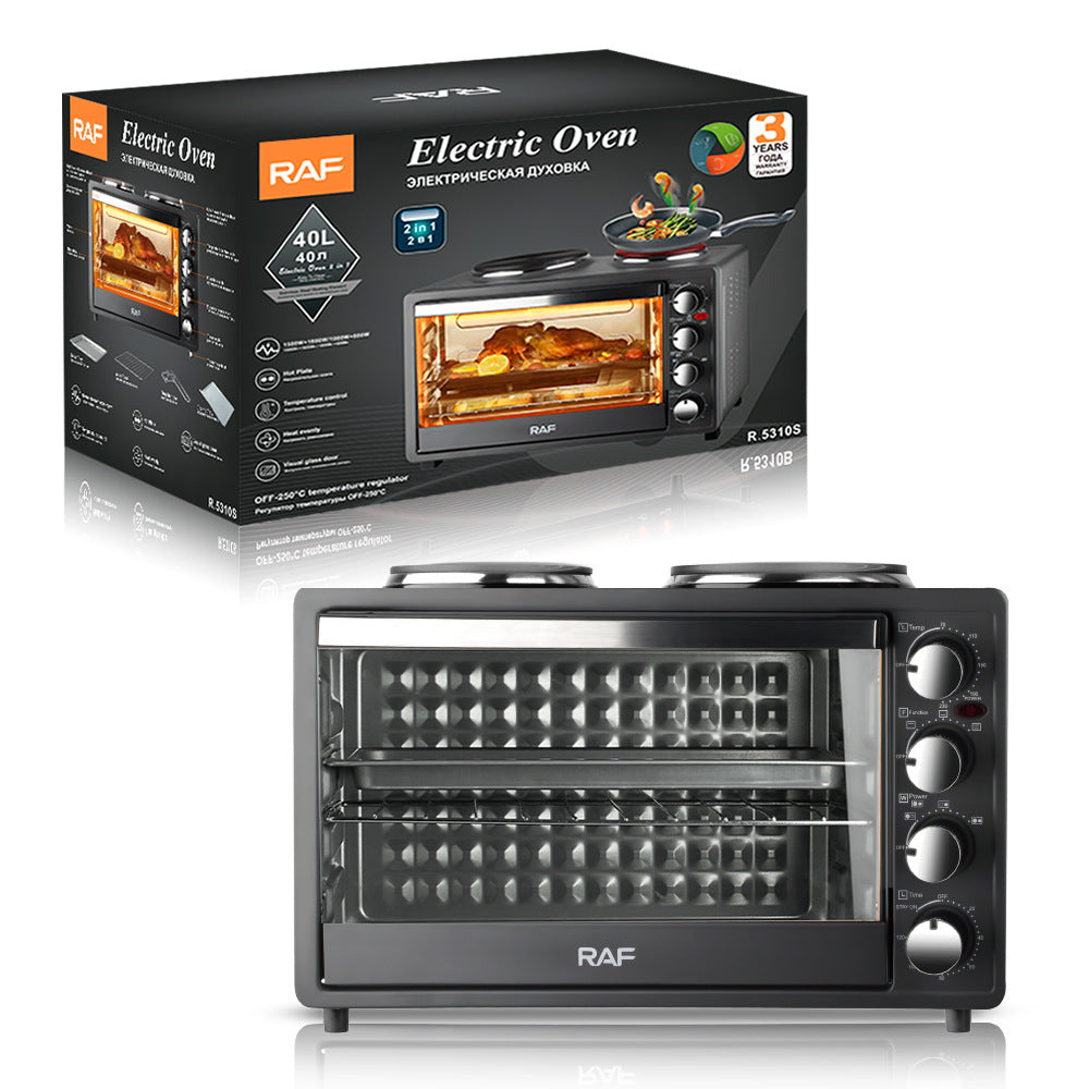 RAF Specially designed for European and American standard electric ovens and electric stoves with dual burners40L Large Capacity Top and Bottom Heating Home Oven