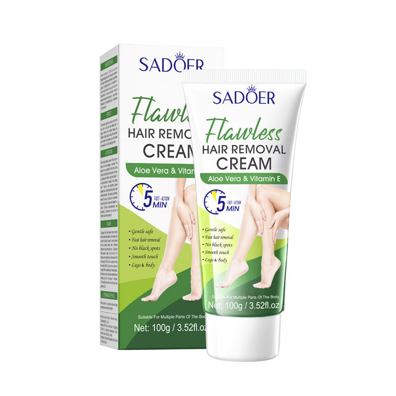 Plant VE Depilatory cream100g SADOER Smooth and Gentle Underarm Hair Removal Cream Cross-Border Wholesale