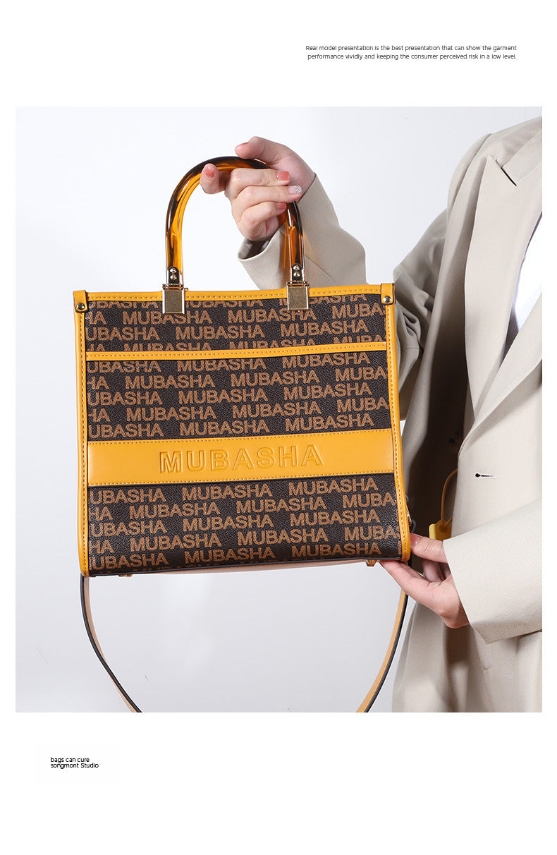 Women's Fashion Trend New Vintage Floral Series Handbag Large Capacity Unique Stylish Crossbody Bag