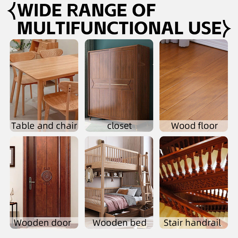 New Furniture Renovation Care Semi-Transparent Water-Based Wood Wax Oil with Brush Multi-Color Wood Protection Coating