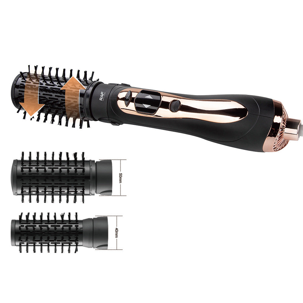 RAF EU Standard Curling and Straightening Dual-use Hair Styling 2-in-1 Hot Air Brush Automatic Curling Iron Electric Hair Dryer
