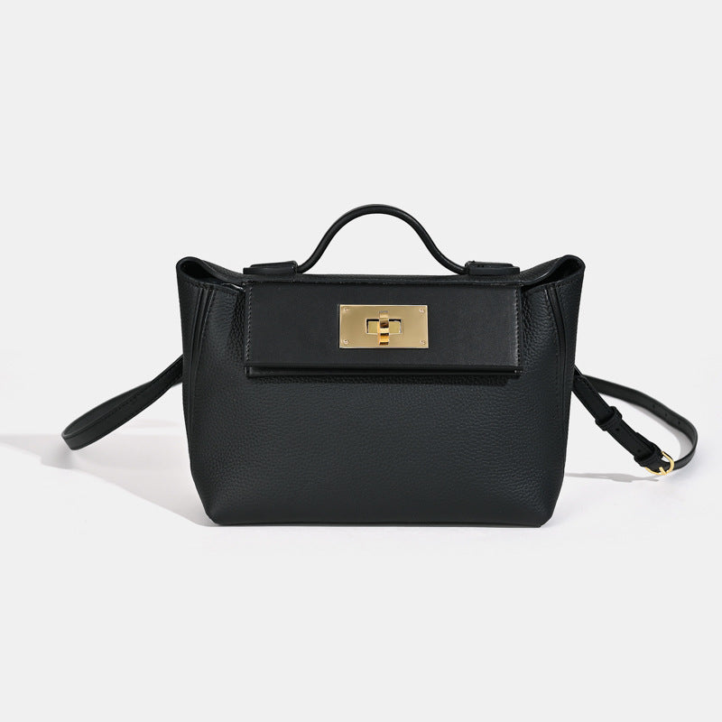 New European and American Style Kelly Bag Versatile Dumpling Bag High-Quality Texture Top Layer Fashion Women's Handbag Tote Shoulder Crossbody Bag