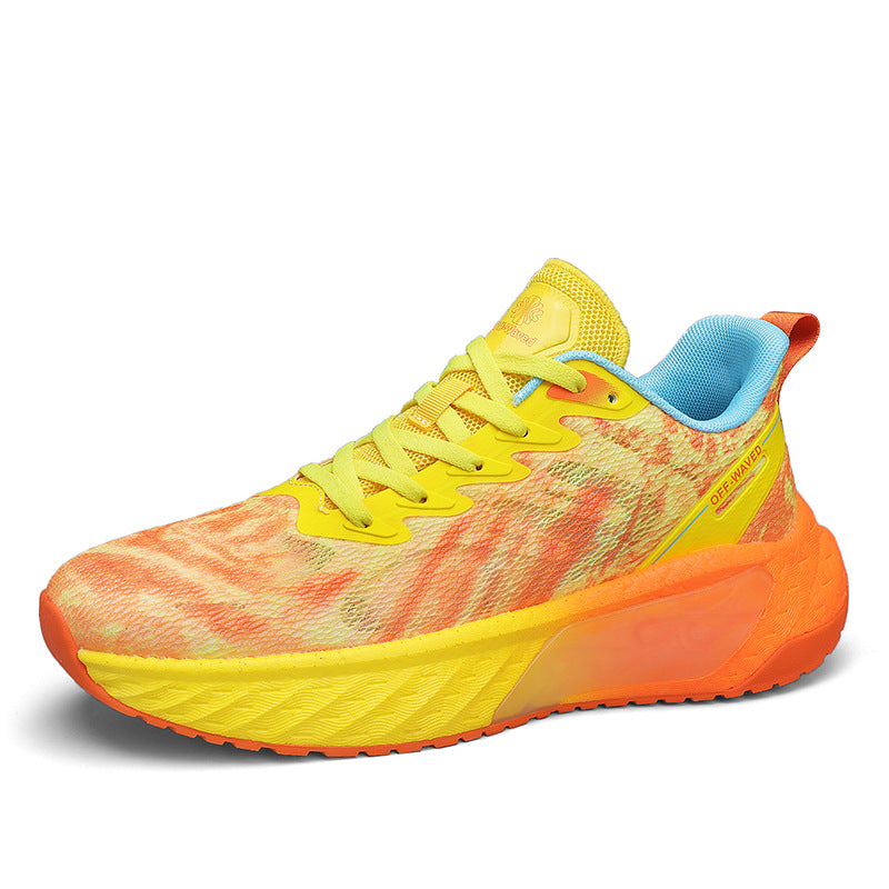 Marathon Running Shoes Soft Sole Cushioning Men and Women Mesh Training Running Shoes Rebound Physical Test Sports Student Sports Shoes Men's