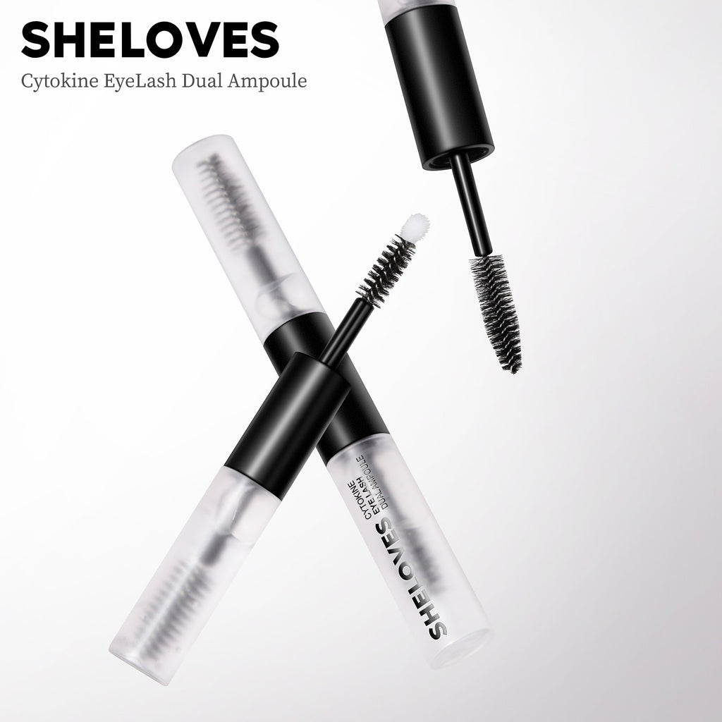 Exclusive Supply Double-ended Ampoule Peptide Eyelash Moisturizing Essence Curling Eyelashes Thick and Long Mascara