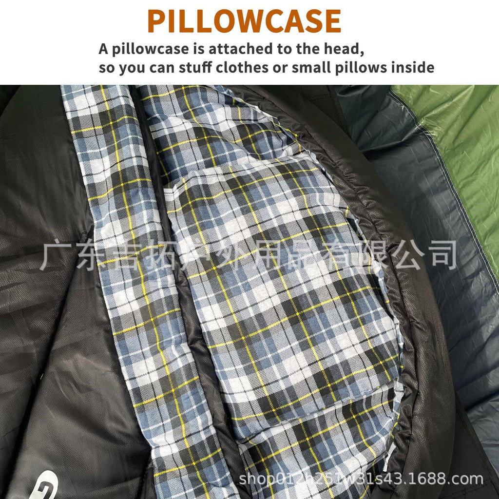 New Winter Sleeping Bag, Extra Wide and Thick, Warm Envelope Style Sleeping Bag for Outdoor Camping, Adult Quilt