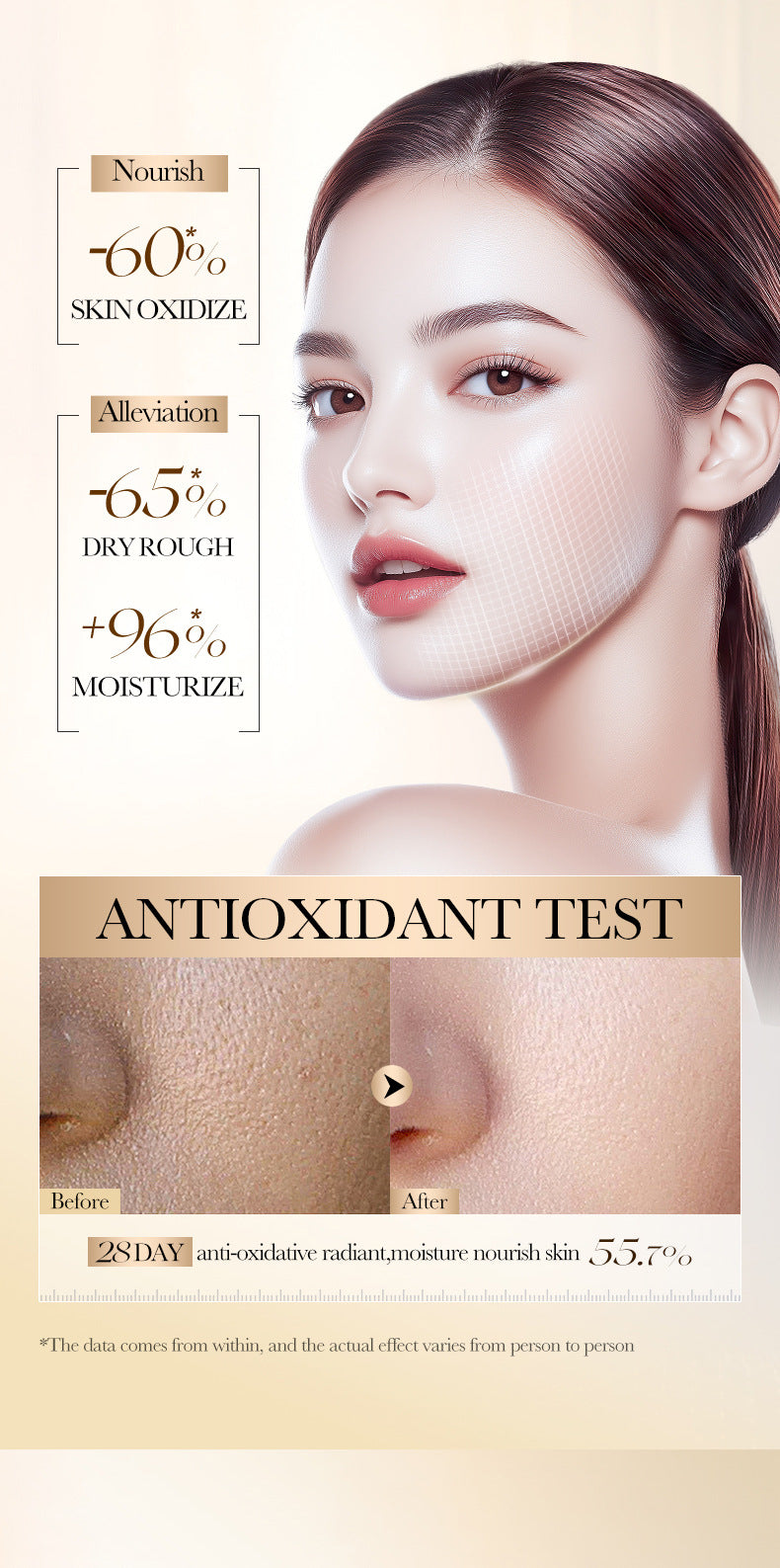 BIOAOUA Turmeric Antioxidant Moisturizing Cream Moisturizing skin nourishing cream  foreign trade wholesale