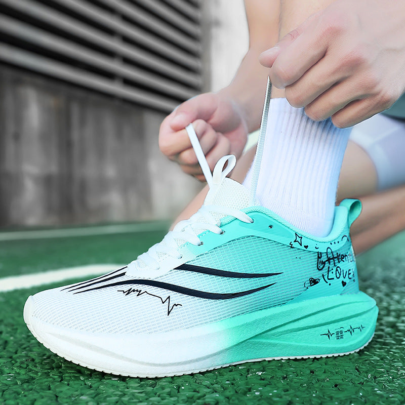 Autumn Winter New Style Feidian Carbon Plate Cushioning Rebound Sports Shoes Casual Fashion Men's Shoes Couple Breathable Comfortable Running Shoes