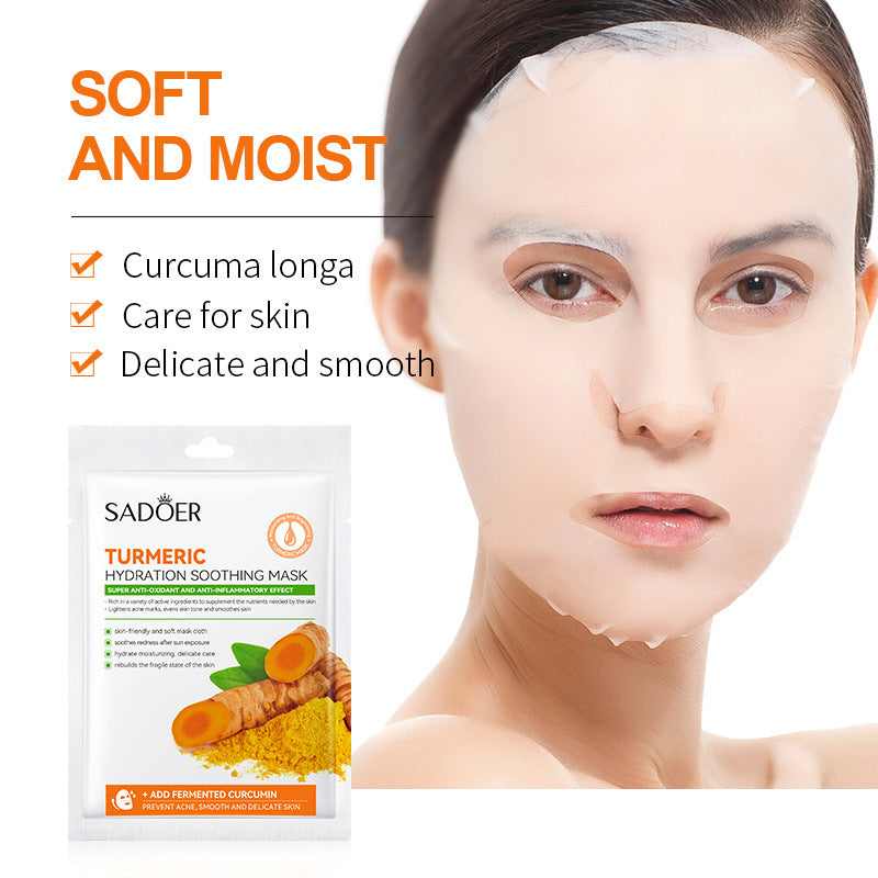 Full English Mask SADOER Hyaluronic Acid Vitamin E Oligopeptide Hydrating Moisturizing Tablets  Foreign Trade Wholesale