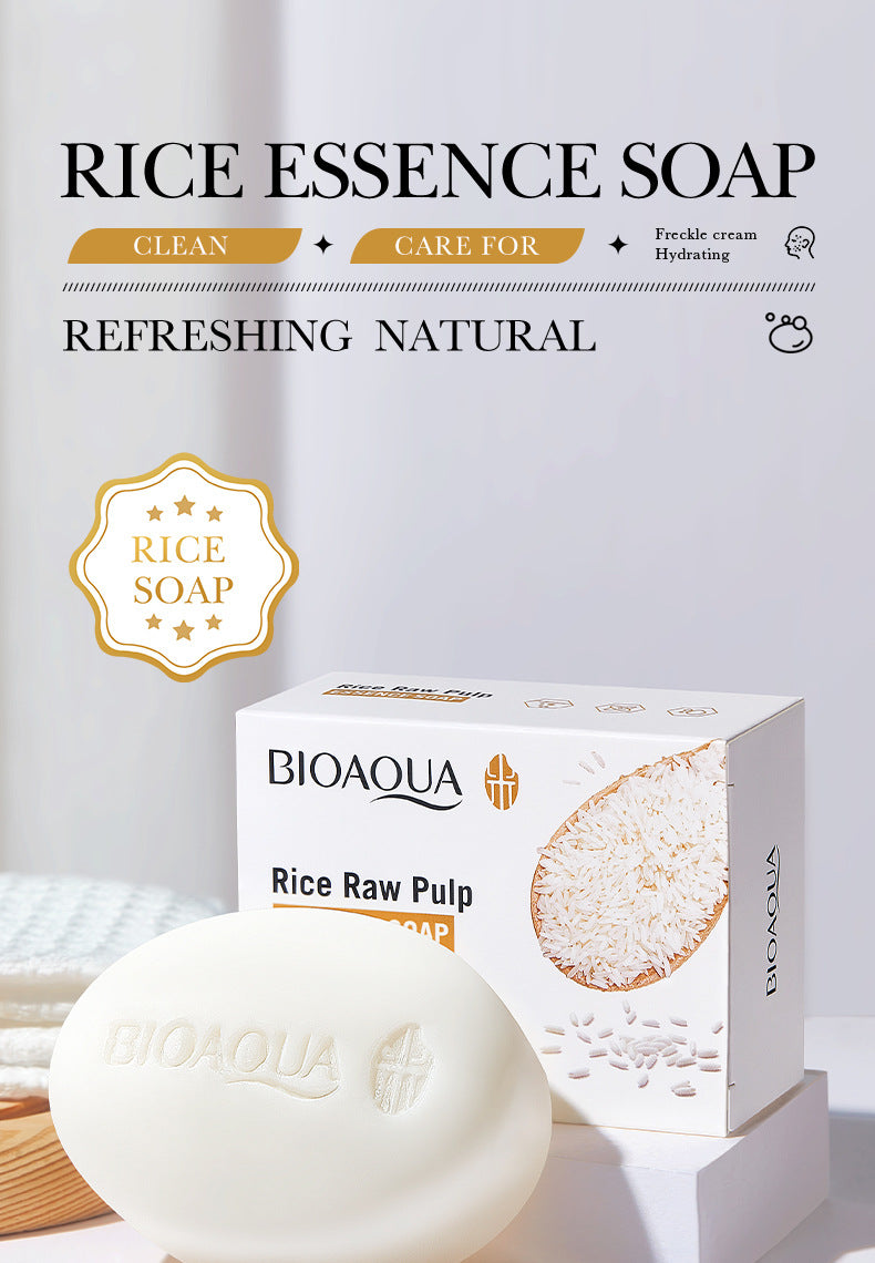 Full English Rice Skincare Set BIOAOUA Rice Puree Series Six-Piece Set Box  Wholesale