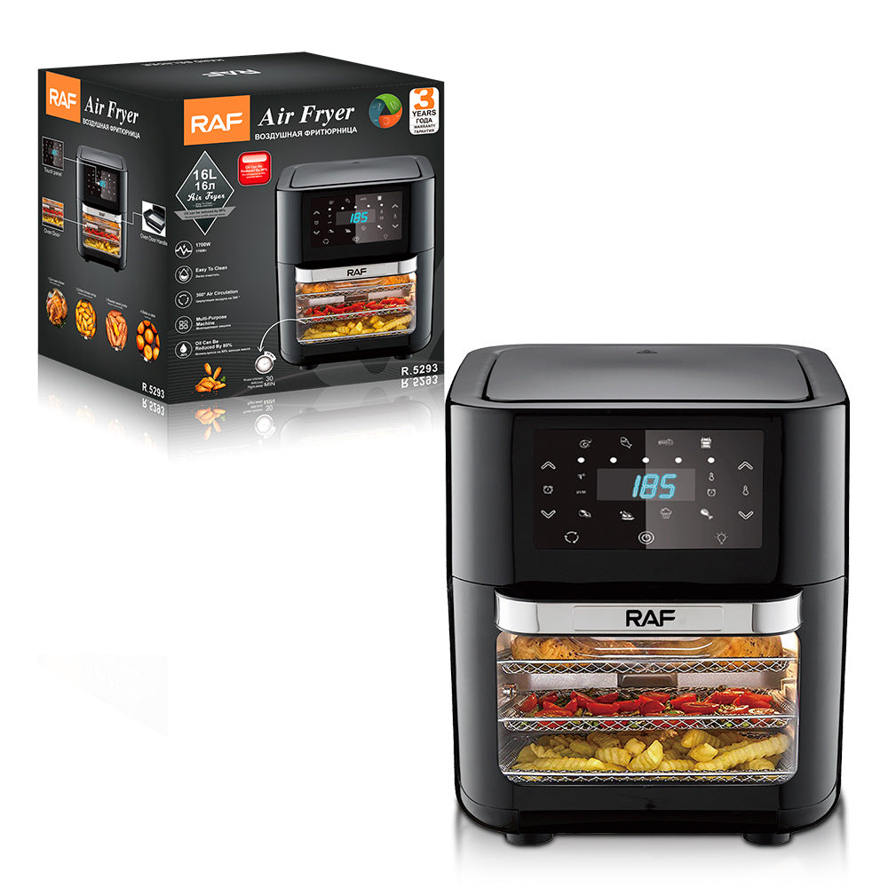 RAF European Standard Air Fryer Multifunctional Household Oven Large Capacity Smart Touchscreen Visual Electric Oven16L