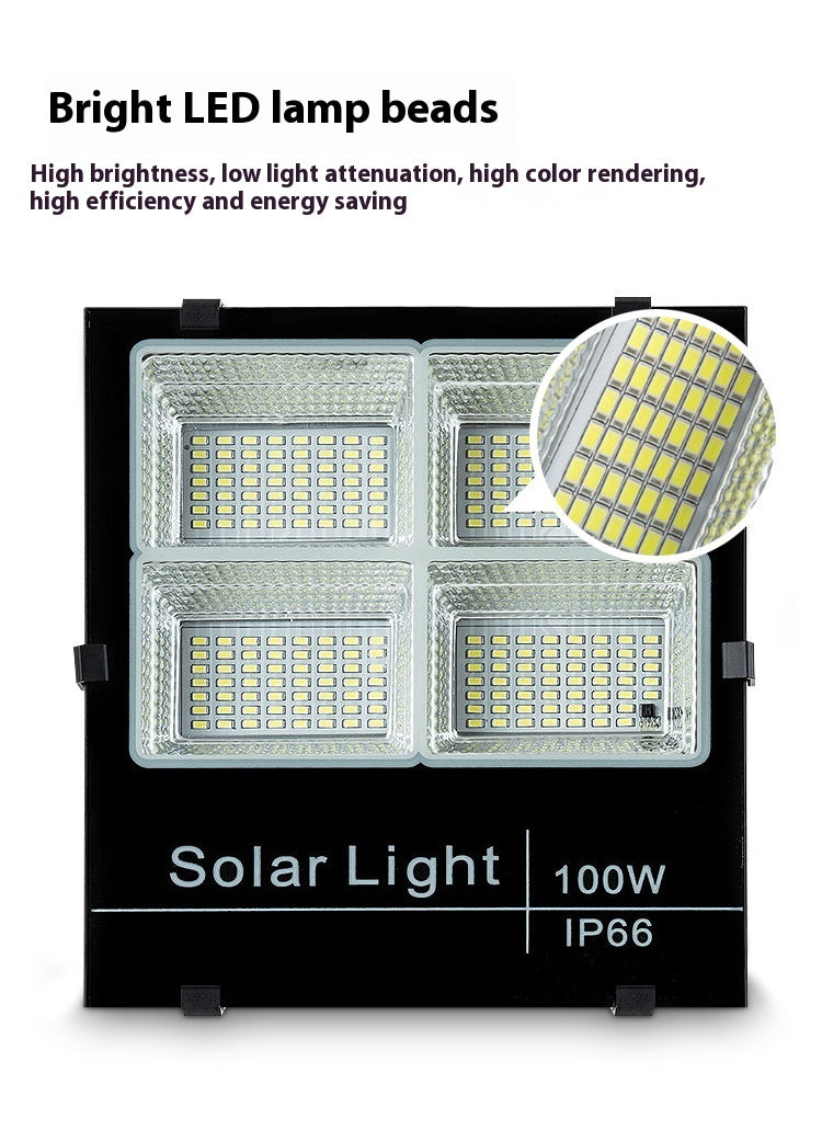Wholesale Super Bright Waterproof Aluminum LED Solar Floodlights IP67 Rating Outdoor Courtyard Street Lights for Garden