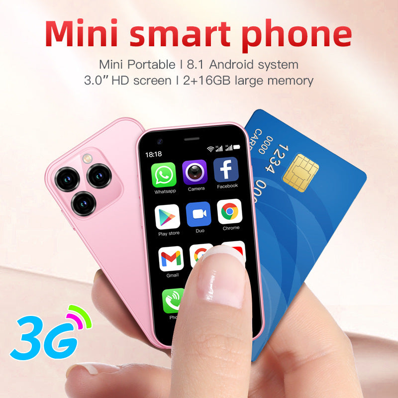 Hot Sale XS15 Mini Mobile Phone2+16G Ultra-small Pocket Android Smartphone Google Phone(Popular)