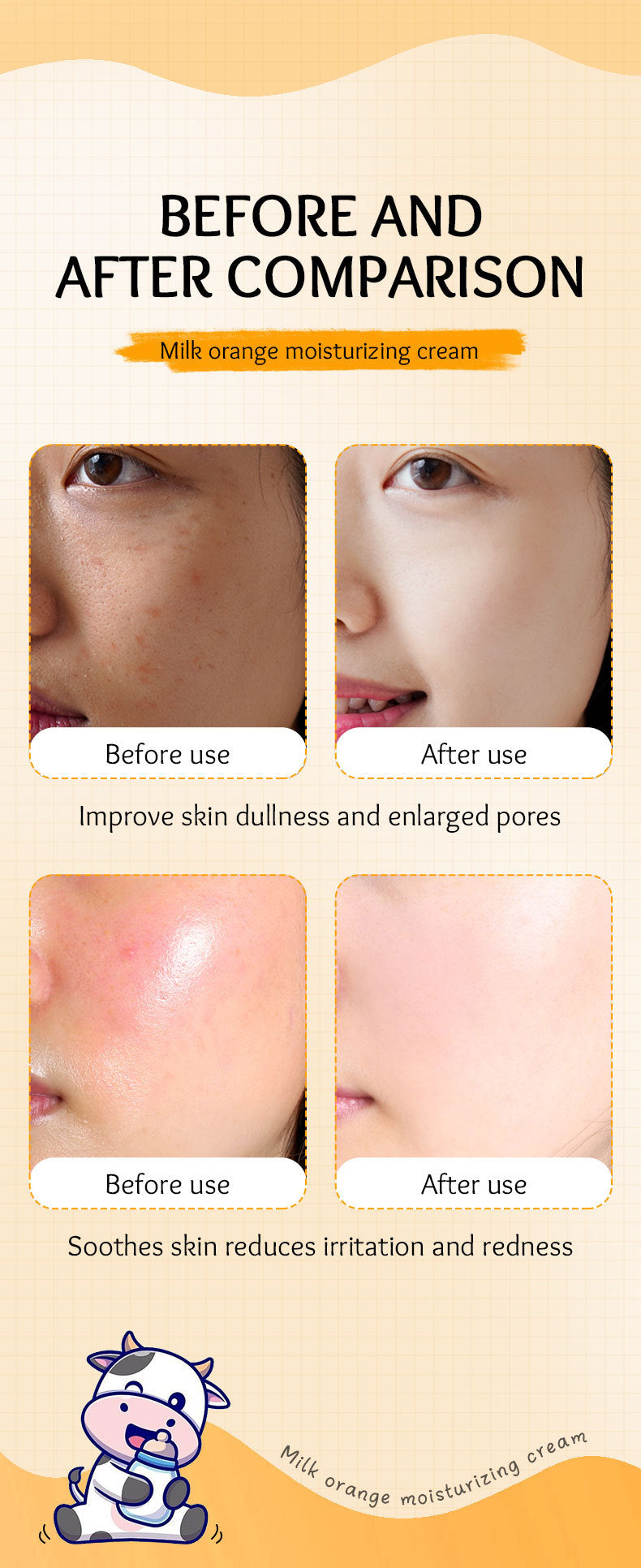 Milk Fruit Cream SADOER Smooth and delicate hydrating skin moisturizing cream cross-border foreign trade wholesale