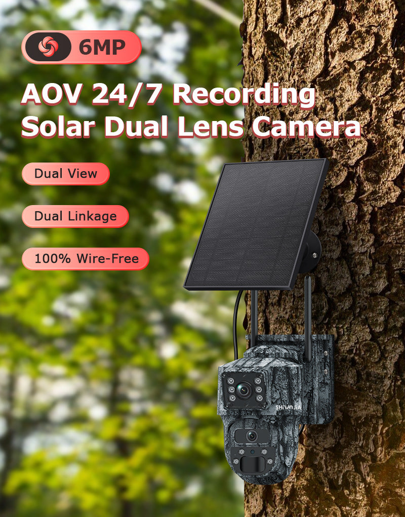 AOV Low Power Consumption4G Solar camera outdoor wireless600Ten Thousand Pairs of Lenses