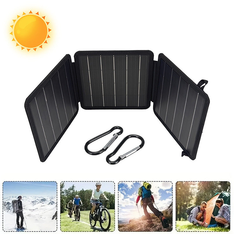 Factory Direct Sale 15W Monocrystalline 70% off Pack Dual Output Port Outdoor Portable Emergency Solar Charging Panel Waterproof Durable