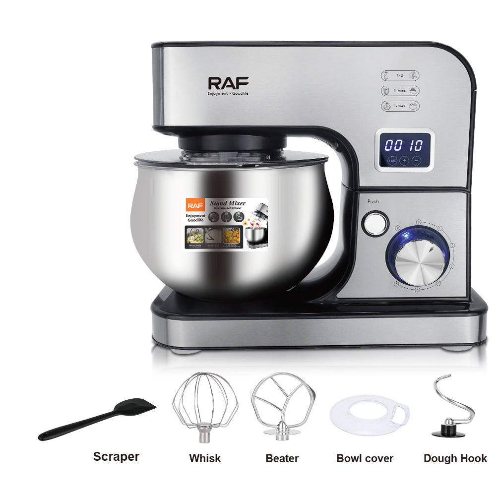 RAF European Standard Chef Machine Dough Mixer Fully Automatic Household Small Multi-Functional Egg Beater Liquid Dough Creamer