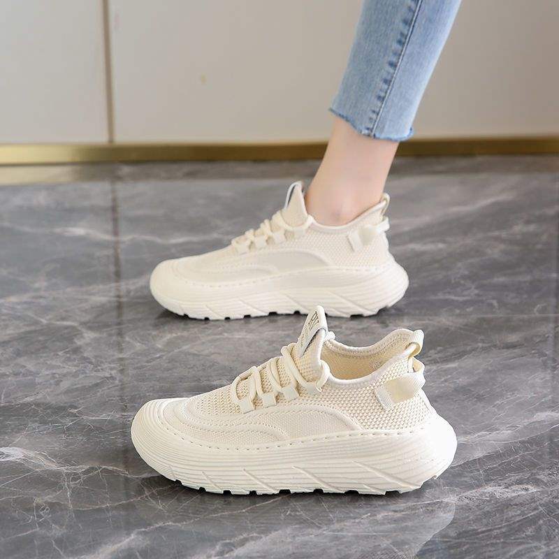 Women's Spring and Autumn New Mesh Running Shoes with Cushioning, Non-Slip Lightweight Breathable Mesh Sneakers