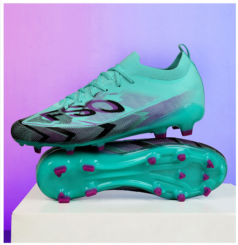 Manufacturer Football Shoes Long Spikes Student Adult Outdoor Turf Training Shoes Professional Competition Sports Shoes Wholesale