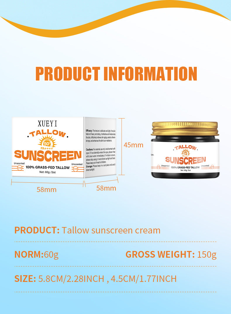 In Stock Cow Fat Sunscreen Honey Cow Oil Cream Dry Moisturizing Skin Care Cow Fat Sunscreen Lotion Bare Face Cream