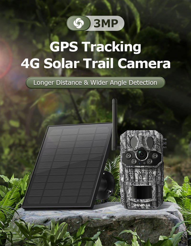 Camouflage Outdoor Forest Solar4G Camera GPS Positioning Outdoor Detection Night Vision Animal Detection Camera