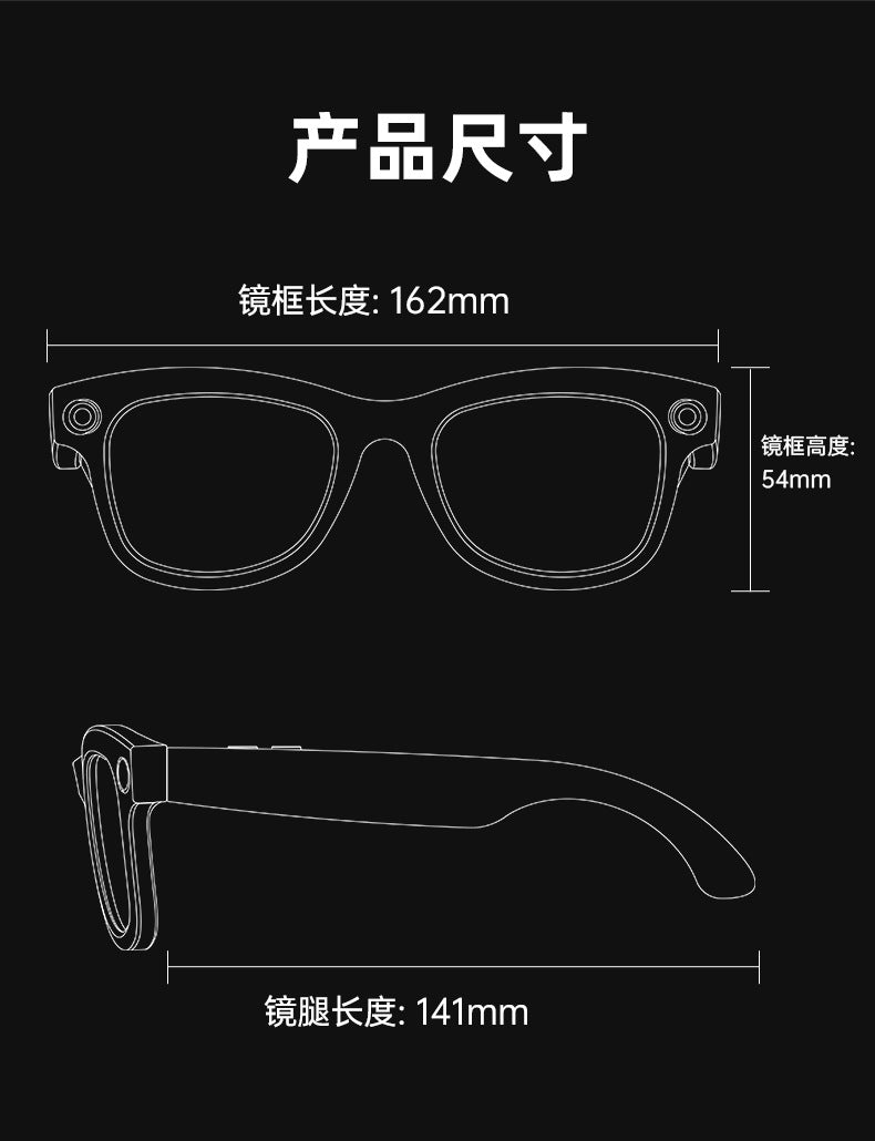 M01Smart Glasses800100 Megapixel Camera with Image Stabilization1200P Video Recording AI Simultaneous interpretation M01 Pro