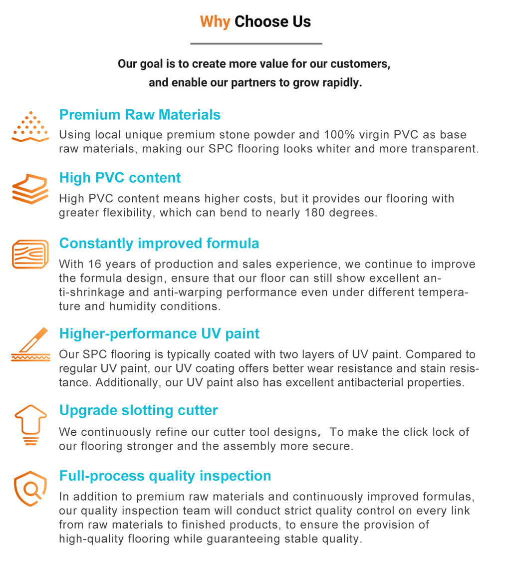 Indoor Waterproof 4mm 5mm 6mm 8mm Wood Grain Rigid Core Pvc Plastic Plank Interlocking Click Lock Spc Vinyl Flooring