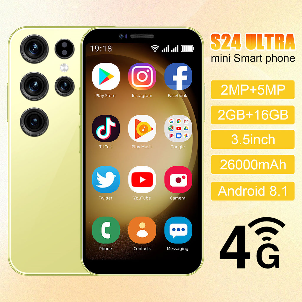 New S24 Ultra Mini Android Smartphone3.5Inch2+16G Mobile Phone Source Manufacturer Shenzhen