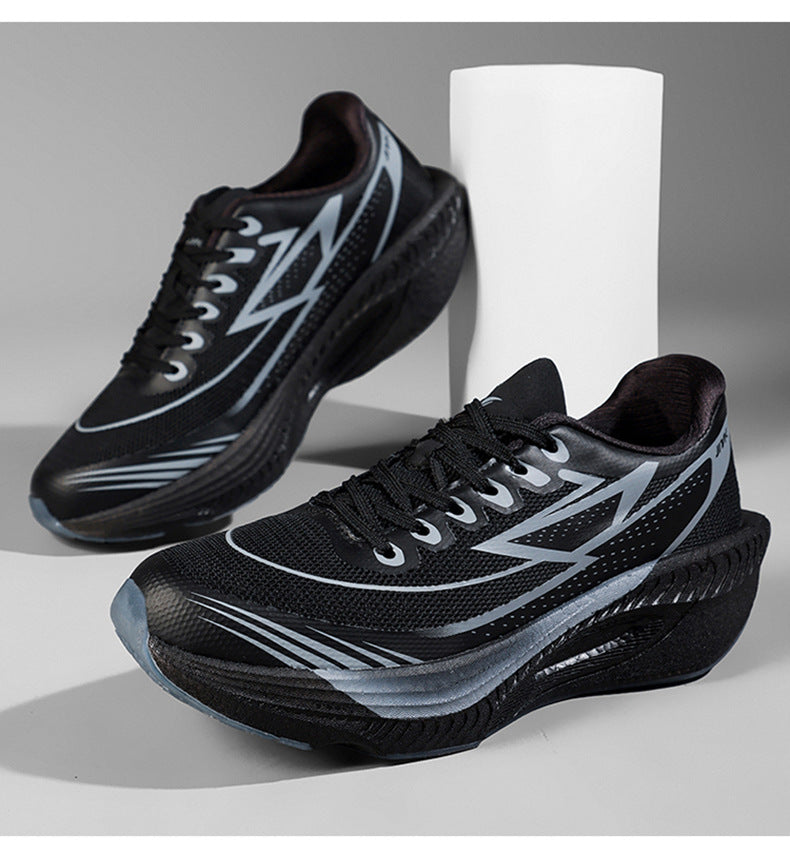 Feiran Summer Thin High Elastic Shock Absorption Running Shoes Couple Wear-Resistant Non-Slip Racing Breathable Mesh Youth Sports Shoes