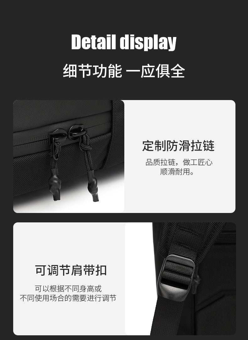 ozuko Business Backpack Men's Large Capacity Computer Backpack Outdoor Waterproof Travel Backpack Backpack