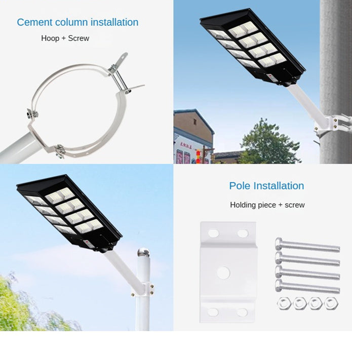 New High-Tech Lighting Time Sensor High Lumen Waterproof Garden Integrated Solar Street Lights