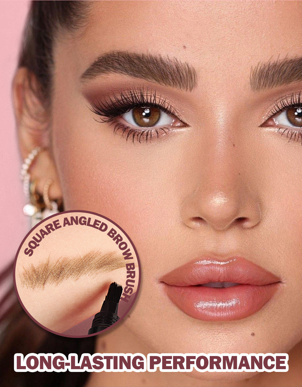 Hot-Selling Eyebrow Dye Cream Waterproof Smudge-Proof Large Brush Eyebrow Cream Long-Lasting Color No Smudging Natural Eyebrows