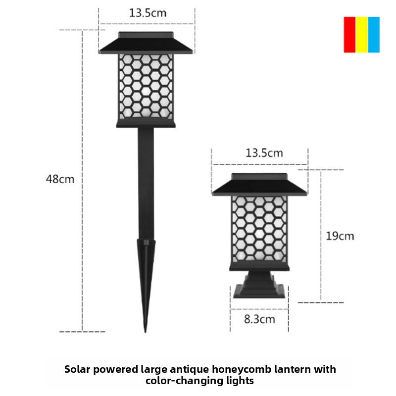 New Solar Lawn Light Garden Light Outdoor Waterproof Garden Villa Ground Light Landscape Decoration Dual-use Street Light