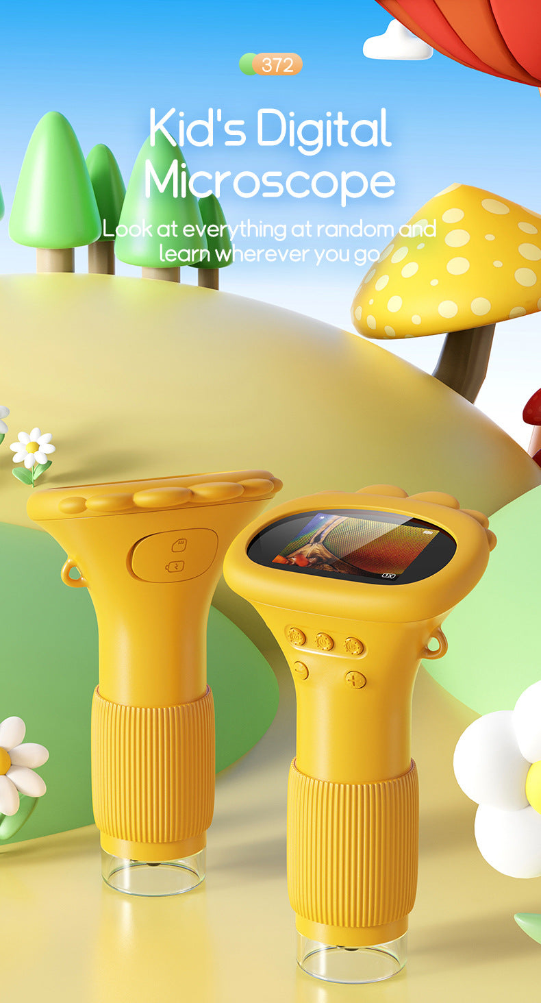 Children's Portable Optical Microscope Magnifier Toy Handheld Mini Student Experiment Science Handheld Microscope