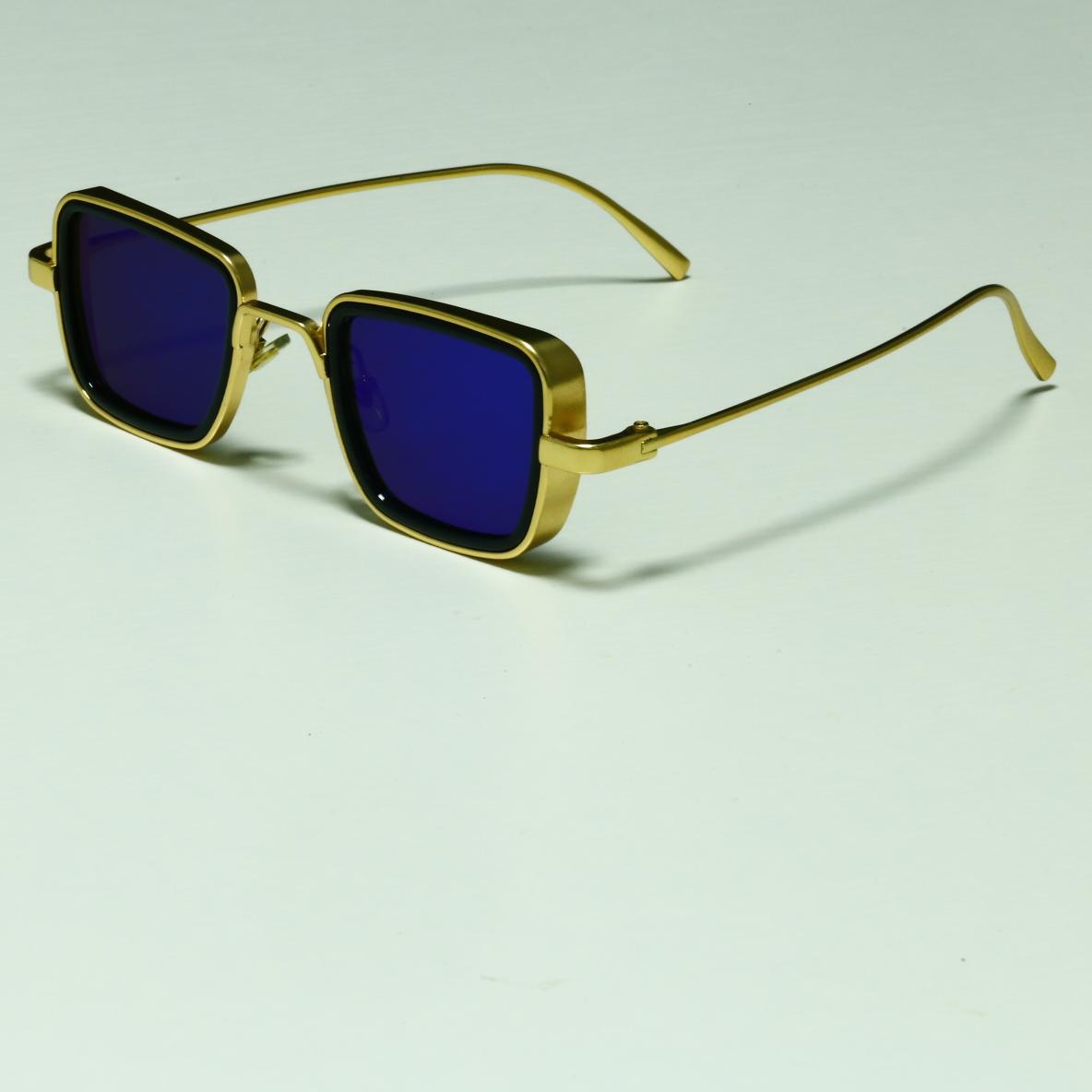 KABIR SINGH Steampunk Small Square Frame Sunglasses for Men High-end Indian Sunglasses Men's Glasses