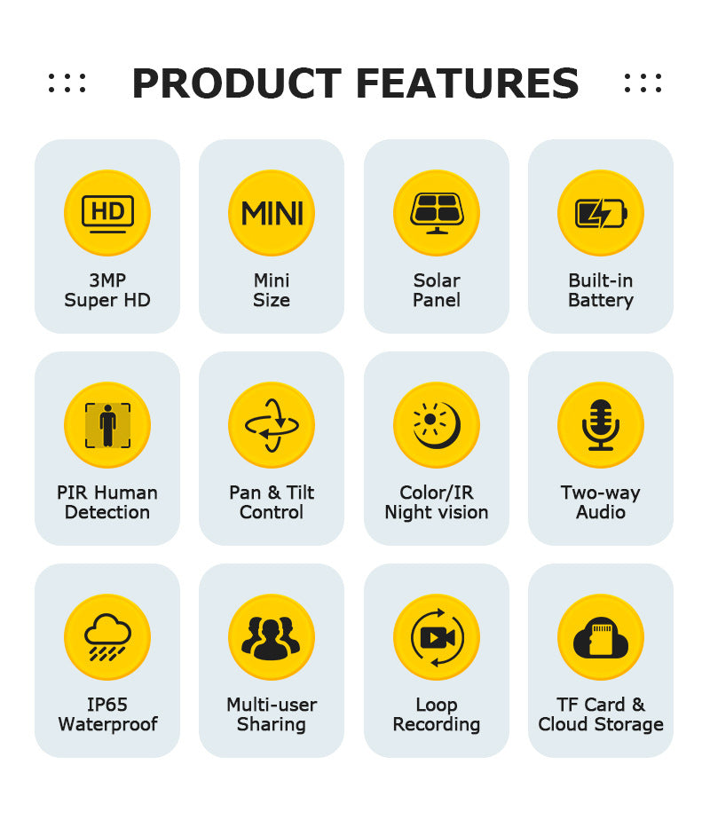 Exclusive Supply4G Solar-powered Camera300Wan HD Full Color Night Vision Outdoor Low Power Battery Camera
