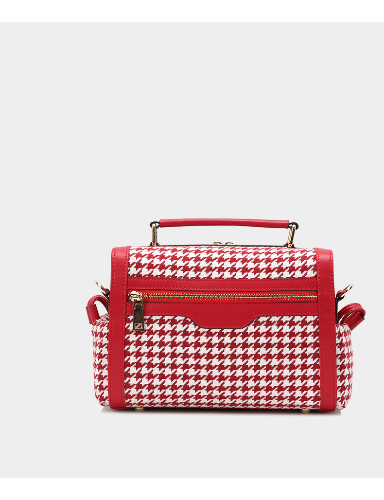 Korean Style Single Shoulder Women's Bag Wool Texture Versatile Handbag Trendy Personality Underarm Crossbody Women's Bag