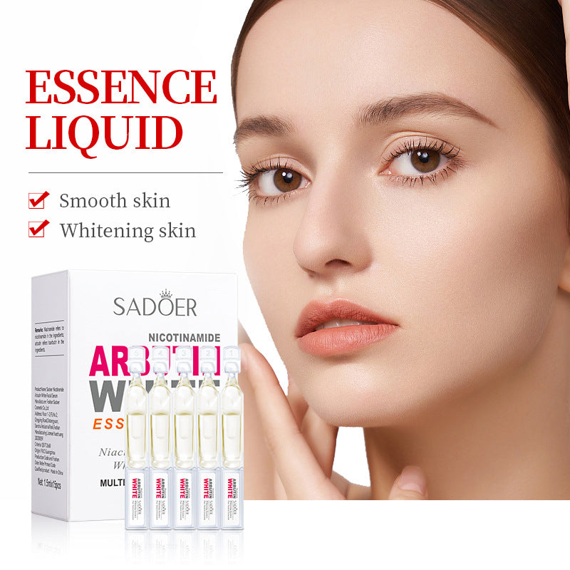 Niacinamide Whitening Ampoule Serum SADOER Arbutin Hydrating and Brightening Essence Cross-Border Wholesale