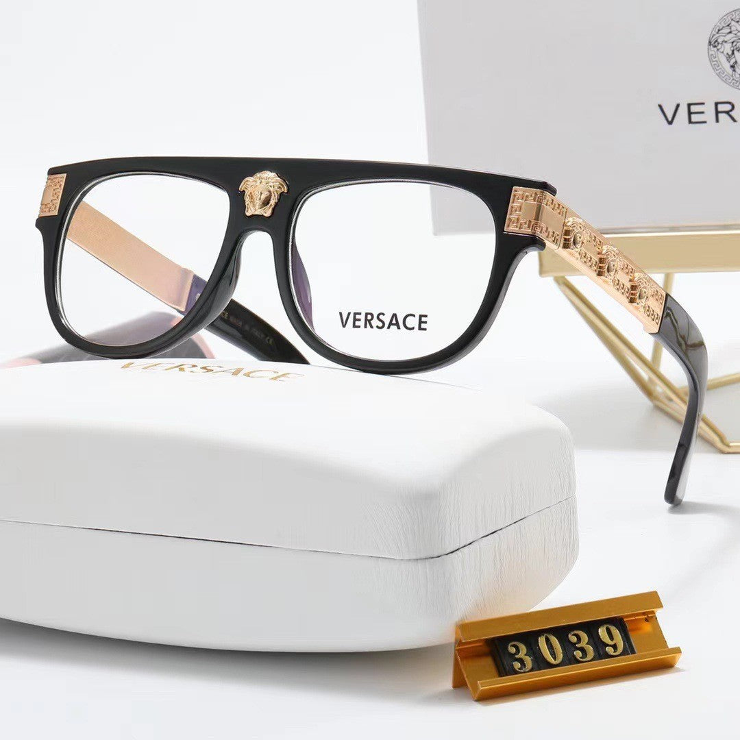 New Fashion Square Large Frame Personality Flat Top European and American Runway Luxury Sunglasses for Men and Women ins Trendy Sunglasses