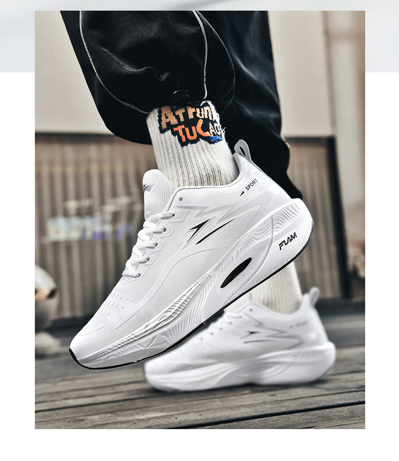 Burning3Professional Marathon TEAM Running Shoes Full Palm Carbon Plate Racing Mesh Breathable Shock Absorption Running Shoes Fei Ran2.5
