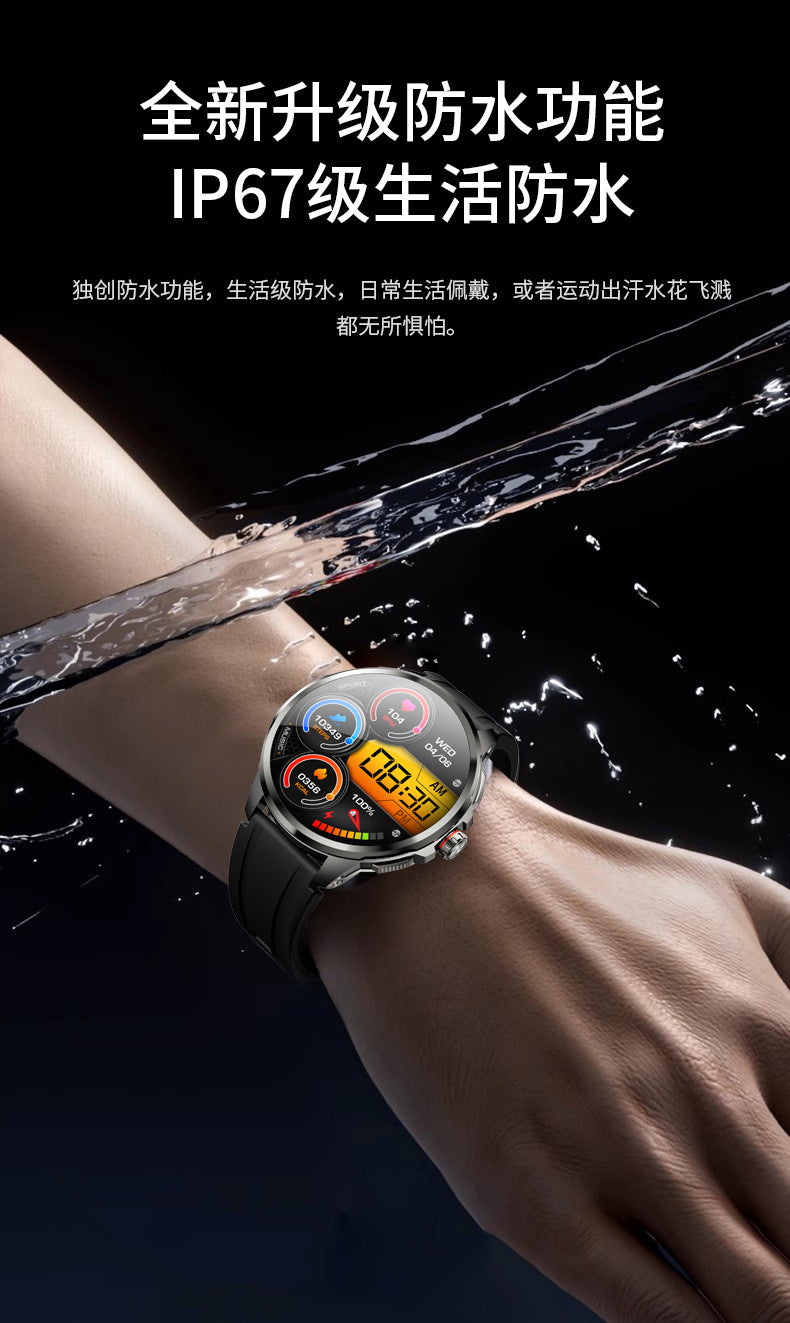 H99Round Screen Card Slot Phone Watch 1.951-inch rotating camera for taking photos with heart rate and blood pressure dual system NFC