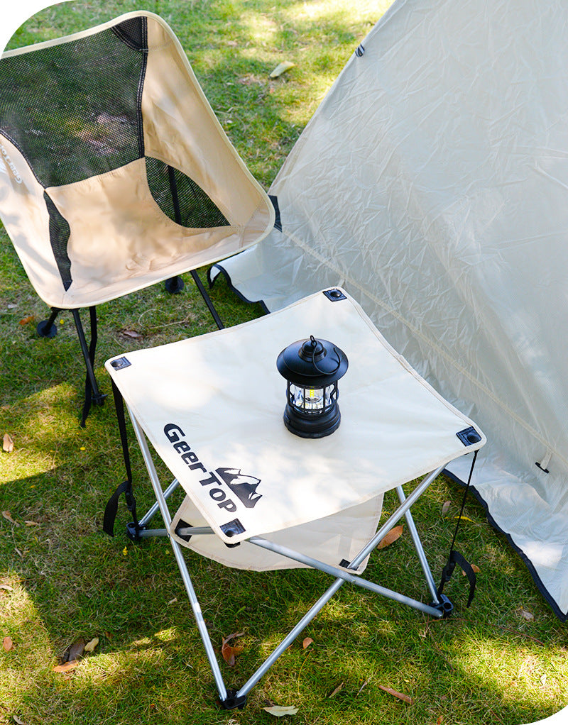 Camping Fabric Folding Table Camping Barbecue Stall Portable Mini Table Multifunctional Outdoor Picnic Table Outdoor Leisure