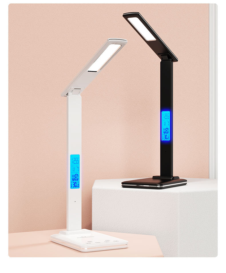 15W Wireless Fast Charging Alarm Clock Desk Lamp Student Special Foldable Smart Eye Protection Desk Lamp Amazon Gift