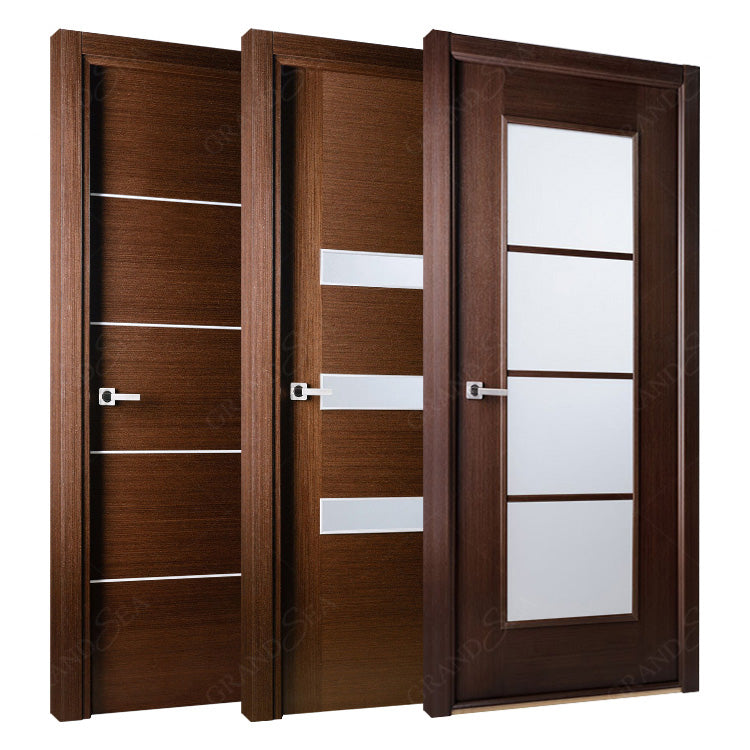 Luxurious Wooden Internal Door Design Doors Interior With Frame for Bedroom Apartment Villa