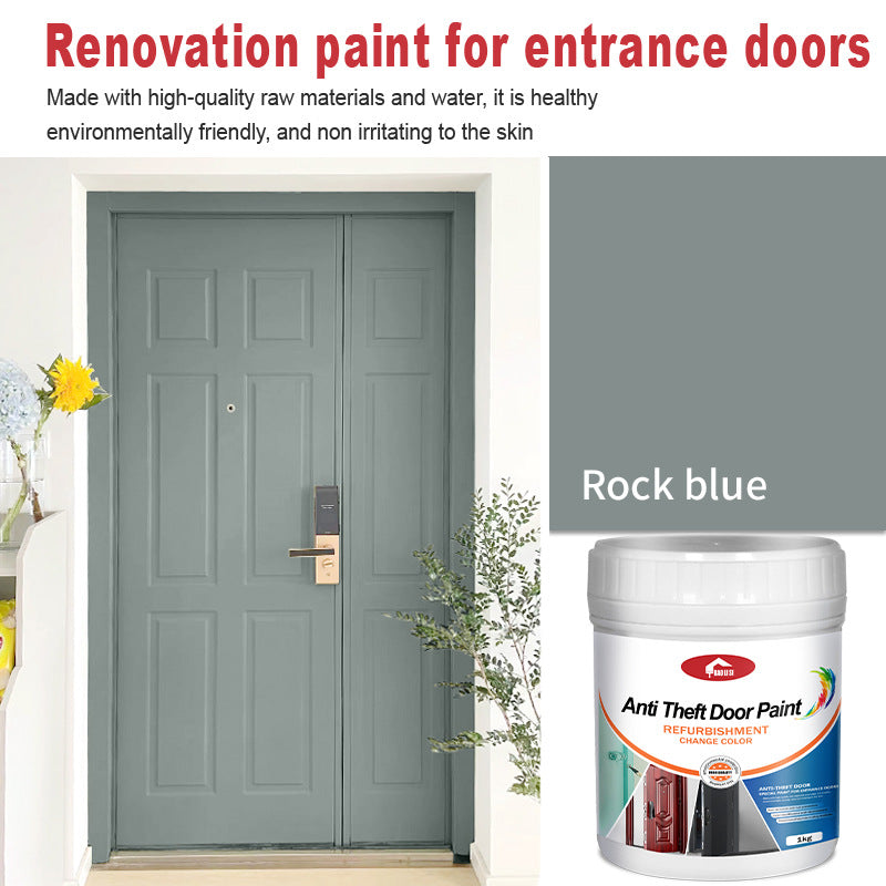 Anti-theft Iron Door Paint Metal Aluminum Alloy Iron Door and Window Renovation Color Change Rust-Proof Water-Based Paint Latex Paint