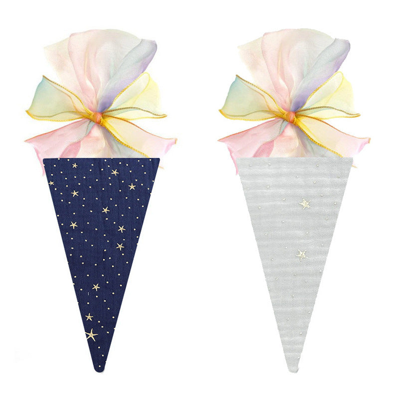 Back-to-School Season Colorful Ice Cream Cone Children's Accessories Gift Bowknot Souvenir Girl Back-to-School Season Creative Gift