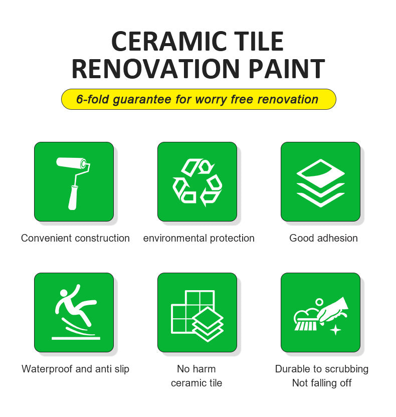 Water-based Tile Paint Bathroom Renovation Color Change Floor Coating Waterproof Wear-resistant Glass Latex Paint Mildew-proof