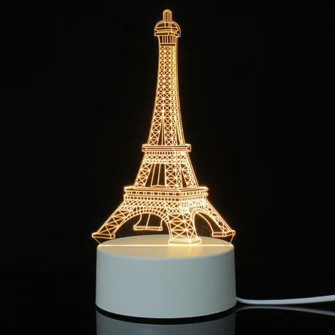 3D Night Light Acrylic Colorful Touch Remote Control Atmosphere Light Wholesale Dropshipping Creative Small Gift Factory
