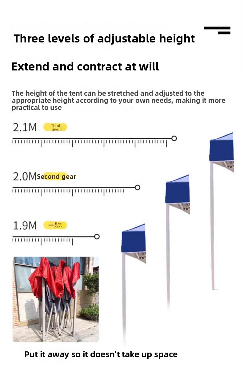 Four-corner Exhibition Tent Umbrella Outdoor Rainproof Advertising Tent with Printing logo Event Exhibition Folding Telescopic Sunshade