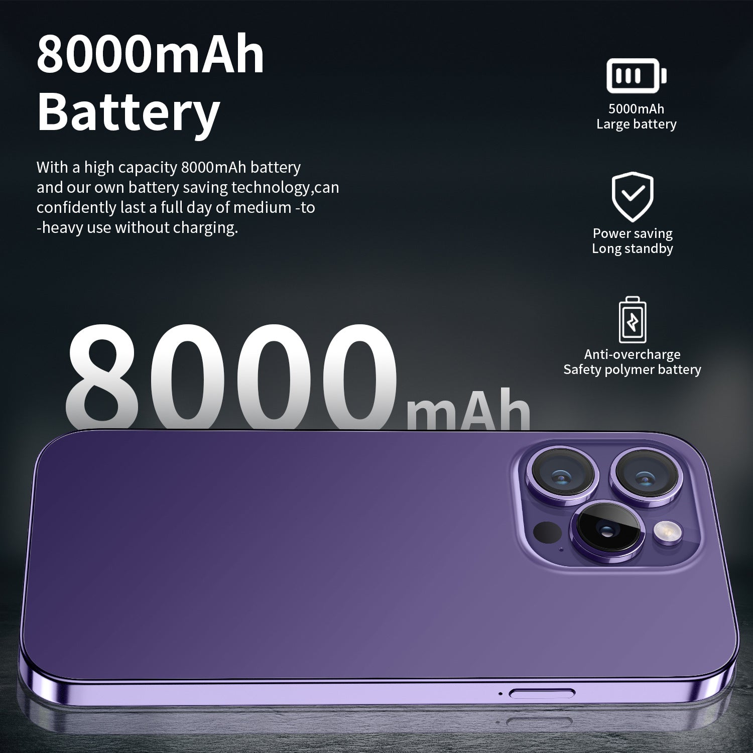 Specially designed for smartphones I15ProMax Super Large Screen16+1T Factory Direct Wholesale(Popular)