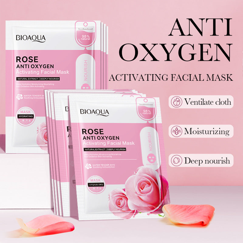 Full English Mask30gBIOAOUA Honey Hydrating Pearl Moisturizing Rose Snail Moisturizing  Foreign Trade Wholesale